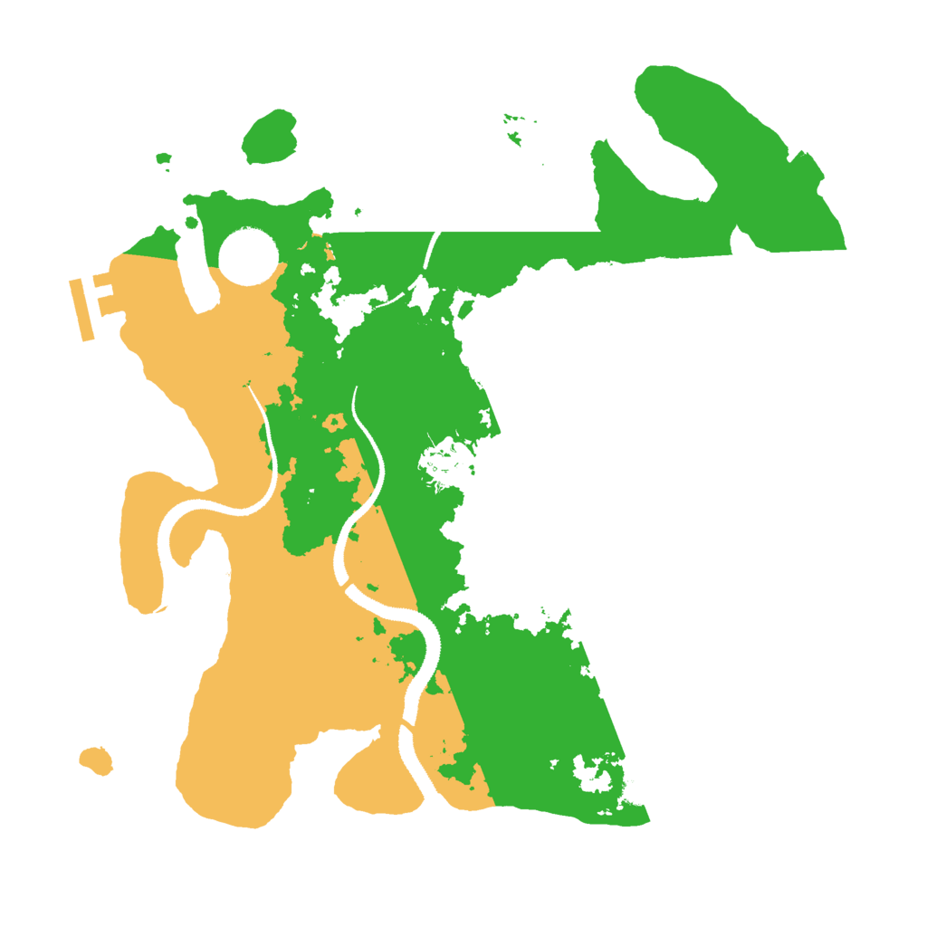 Biome Rust Map: Procedural Map, Size: 3000, Seed: 769828092