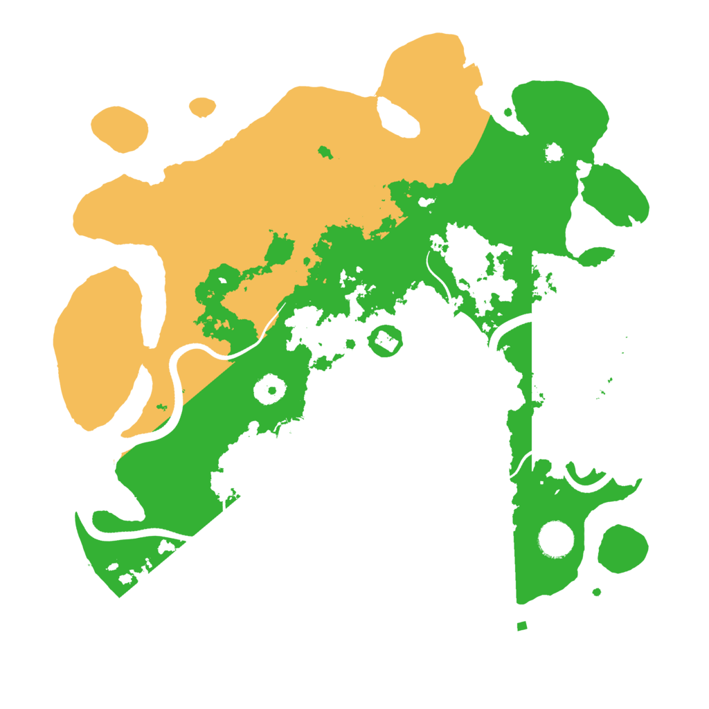 Biome Rust Map: Procedural Map, Size: 3500, Seed: 22422