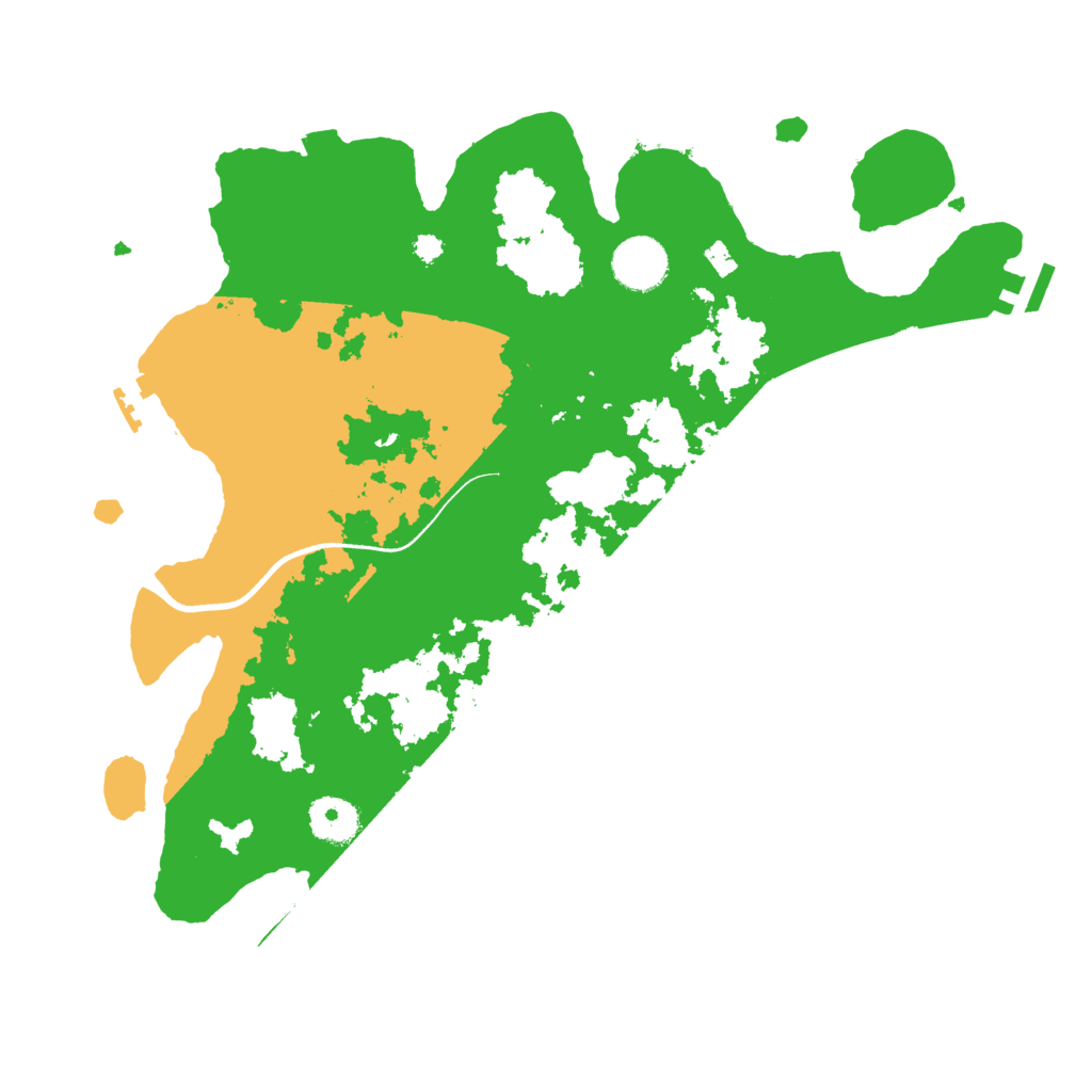 Biome Rust Map: Procedural Map, Size: 3500, Seed: 6229174