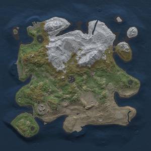 Thumbnail Rust Map: Procedural Map, Size: 3000, Seed: 4369207, 12 Monuments