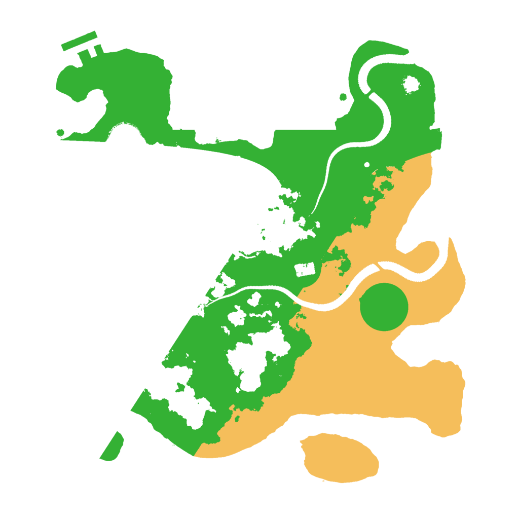 Biome Rust Map: Procedural Map, Size: 2850, Seed: 100816564