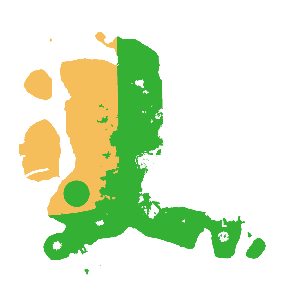 Biome Rust Map: Procedural Map, Size: 3000, Seed: 3366