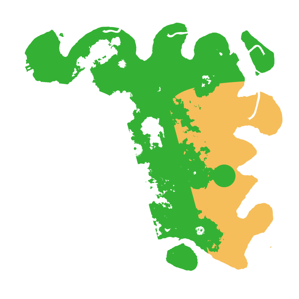 Biome Rust Map: Procedural Map, Size: 3500, Seed: 16292