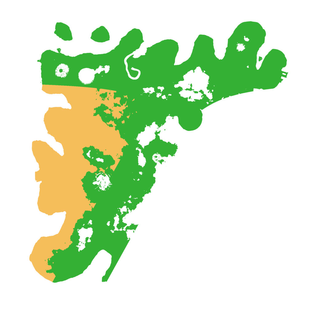 Biome Rust Map: Procedural Map, Size: 3500, Seed: 549992