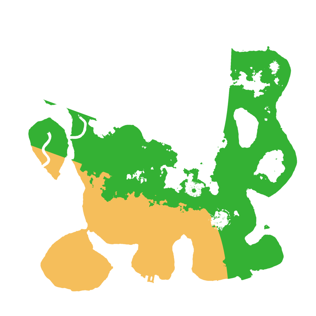 Biome Rust Map: Procedural Map, Size: 3000, Seed: 3407