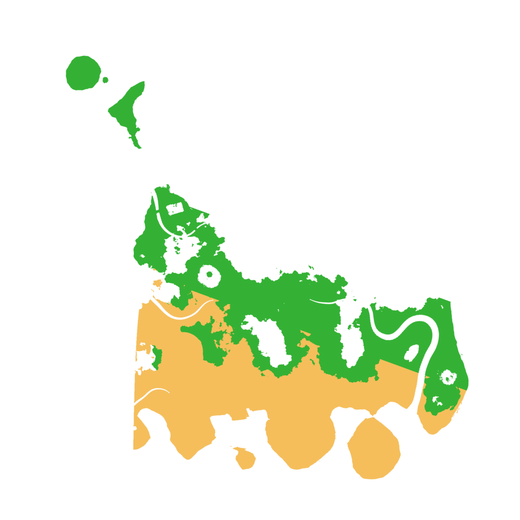 Biome Rust Map: Procedural Map, Size: 3500, Seed: 64342693
