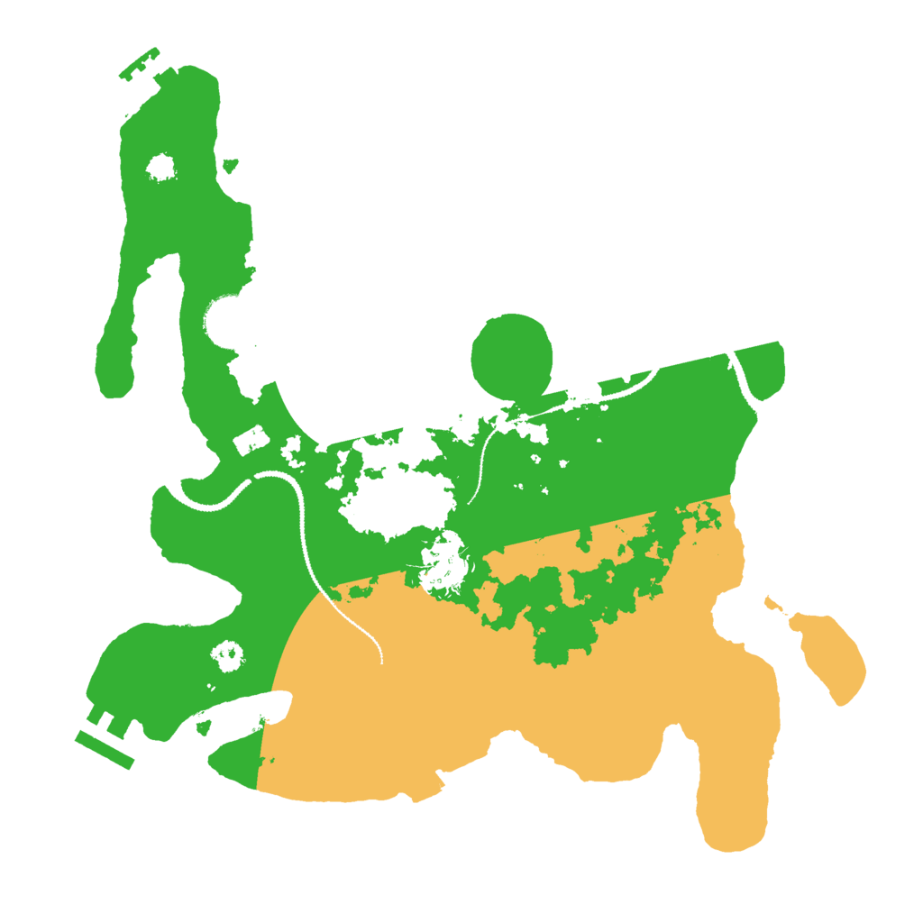 Biome Rust Map: Procedural Map, Size: 3000, Seed: 23297