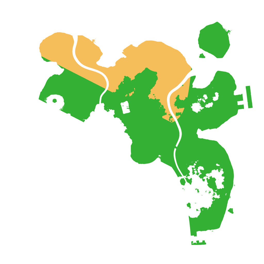 Biome Rust Map: Procedural Map, Size: 2400, Seed: 593576617