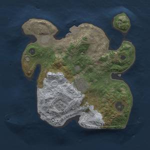 Thumbnail Rust Map: Procedural Map, Size: 2400, Seed: 593576617, 5 Monuments
