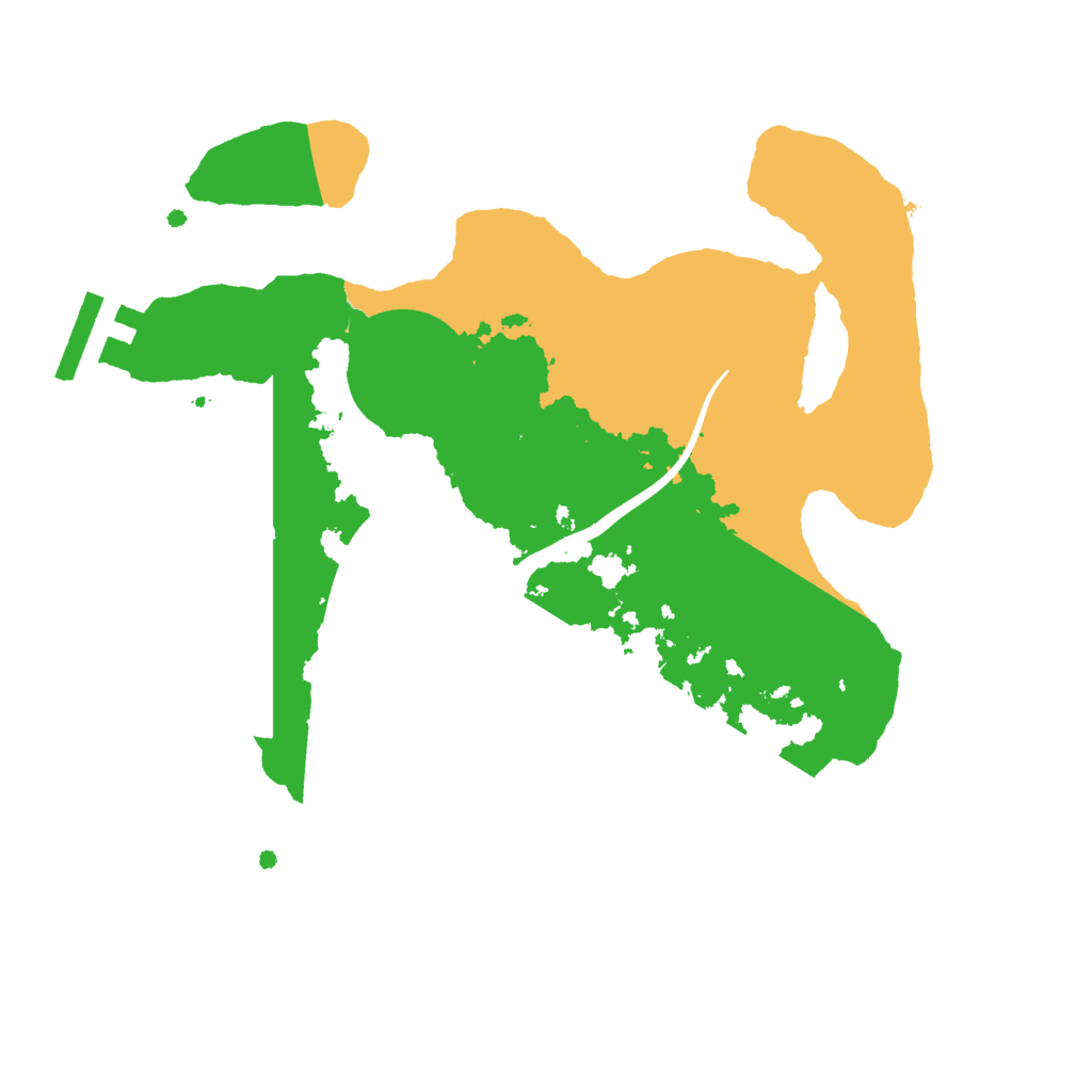 Biome Rust Map: Procedural Map, Size: 2400, Seed: 1776701326