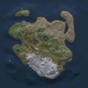 Thumbnail Rust Map: Procedural Map, Size: 2400, Seed: 1776701326, 9 Monuments