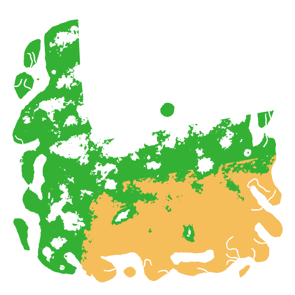 Biome Rust Map: Procedural Map, Size: 6000, Seed: 1304864996