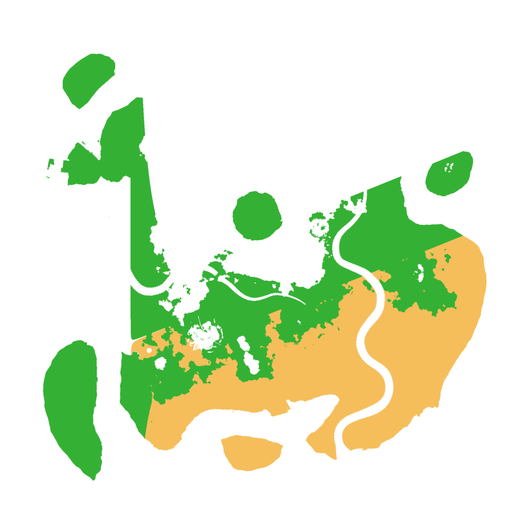 Biome Rust Map: Procedural Map, Size: 3000, Seed: 31343