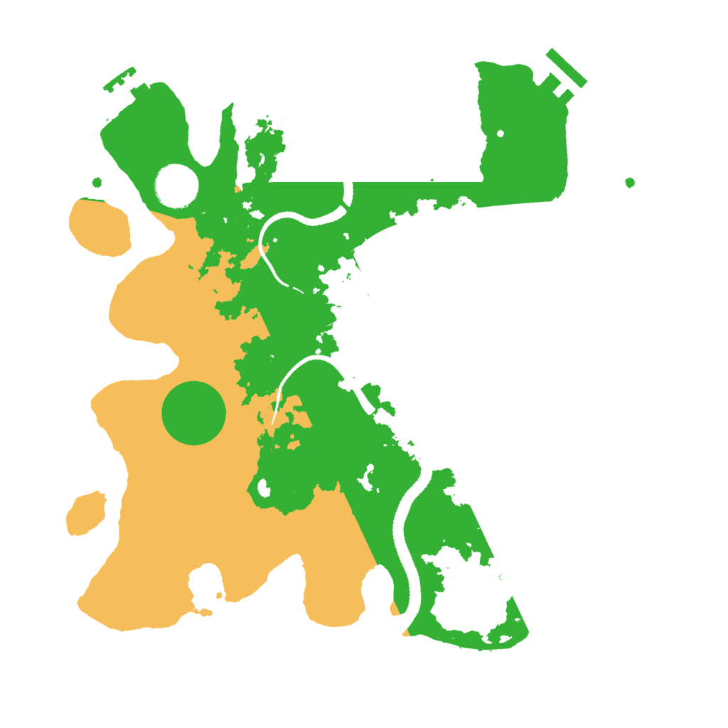 Biome Rust Map: Procedural Map, Size: 3000, Seed: 9597