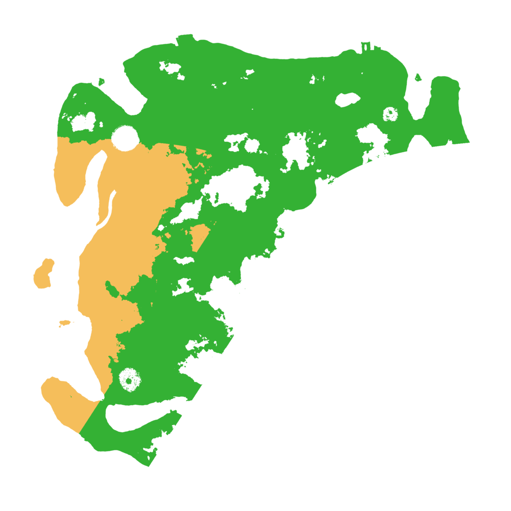 Biome Rust Map: Procedural Map, Size: 3500, Seed: 54521