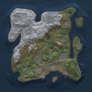 Thumbnail Rust Map: Procedural Map, Size: 3000, Seed: 21714, 14 Monuments