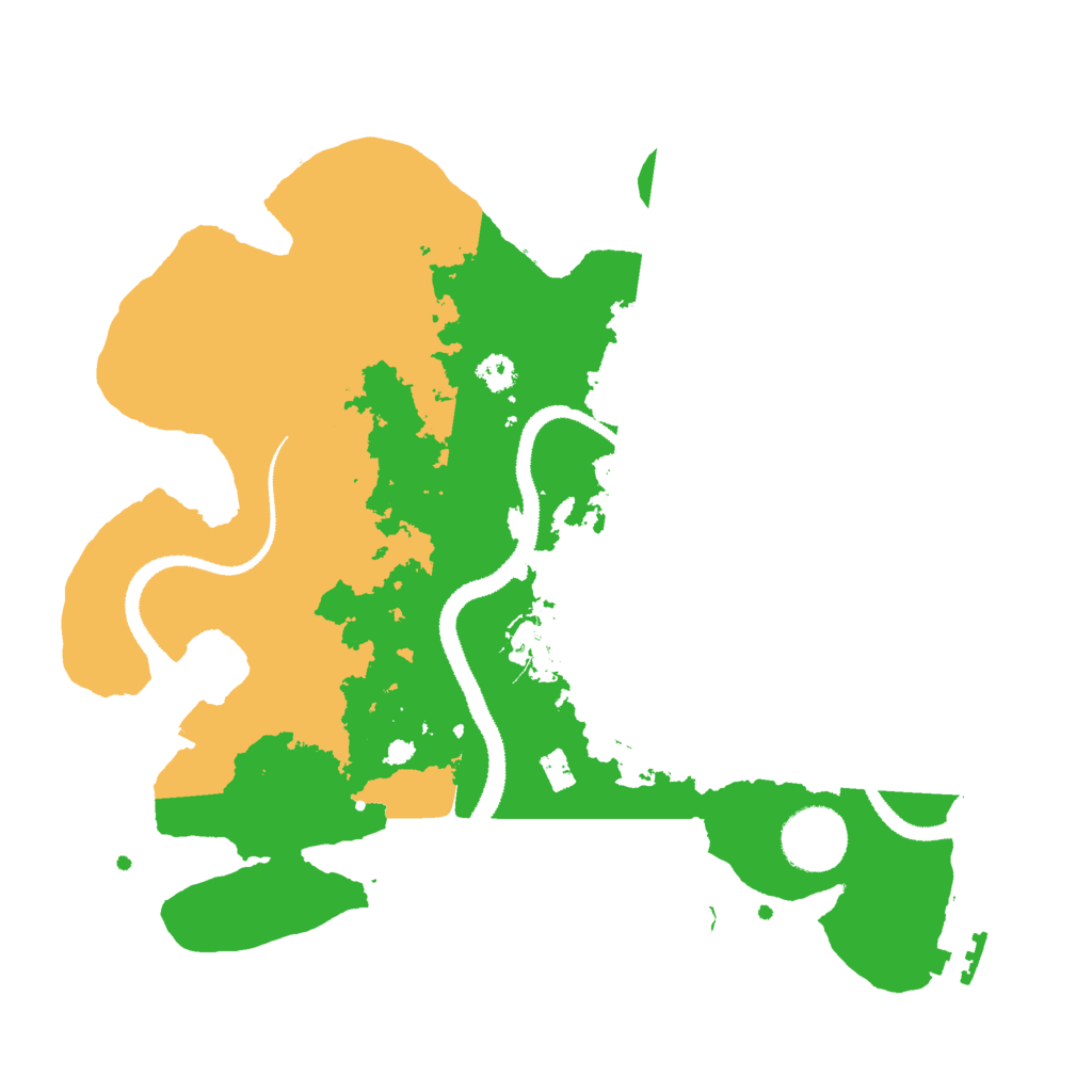 Biome Rust Map: Procedural Map, Size: 3000, Seed: 68654