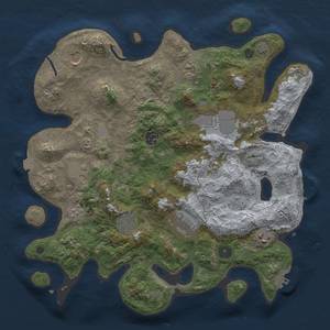 Thumbnail Rust Map: Procedural Map, Size: 3650, Seed: 18429311, 17 Monuments