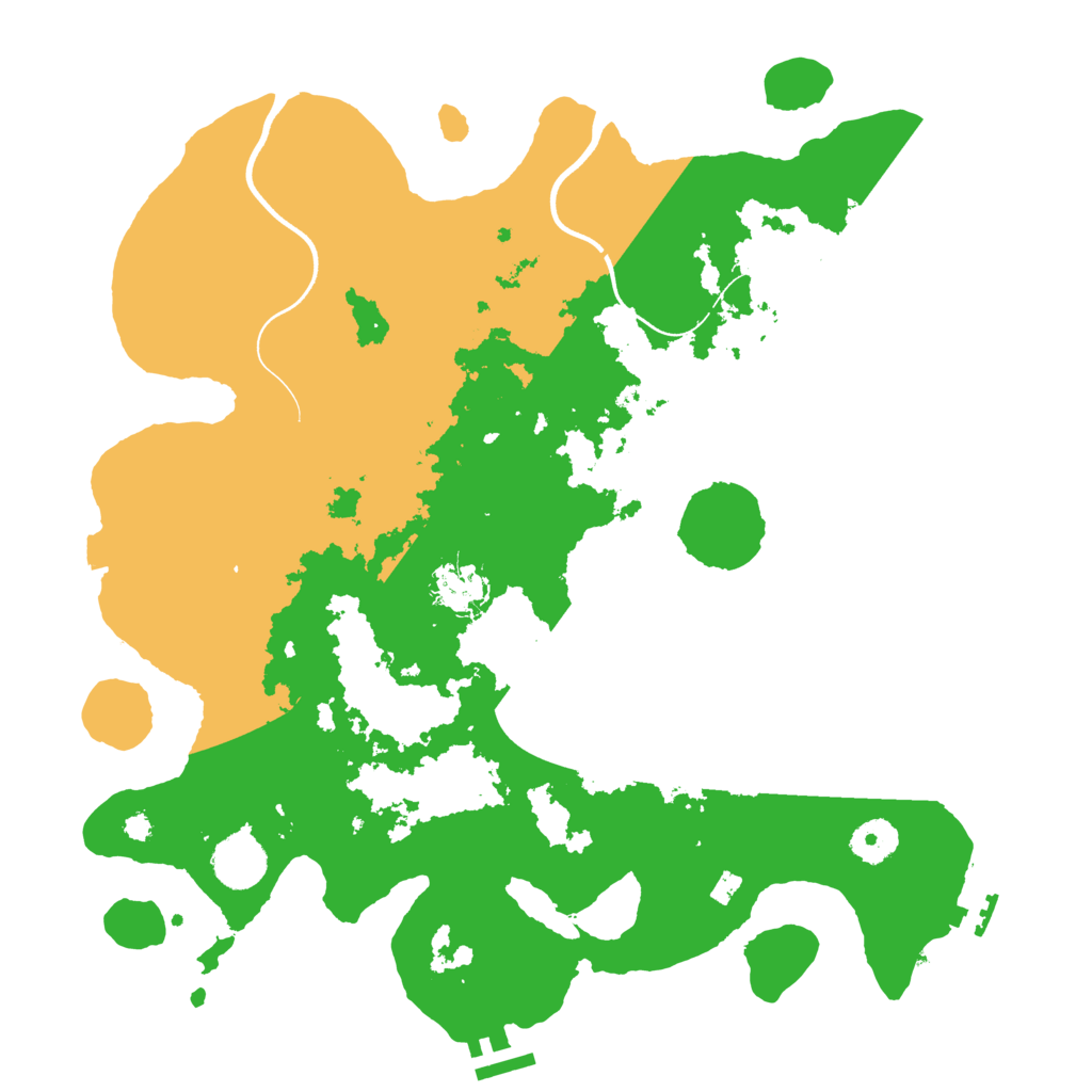 Biome Rust Map: Procedural Map, Size: 3650, Seed: 18429311