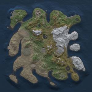 Thumbnail Rust Map: Procedural Map, Size: 3000, Seed: 45898, 13 Monuments