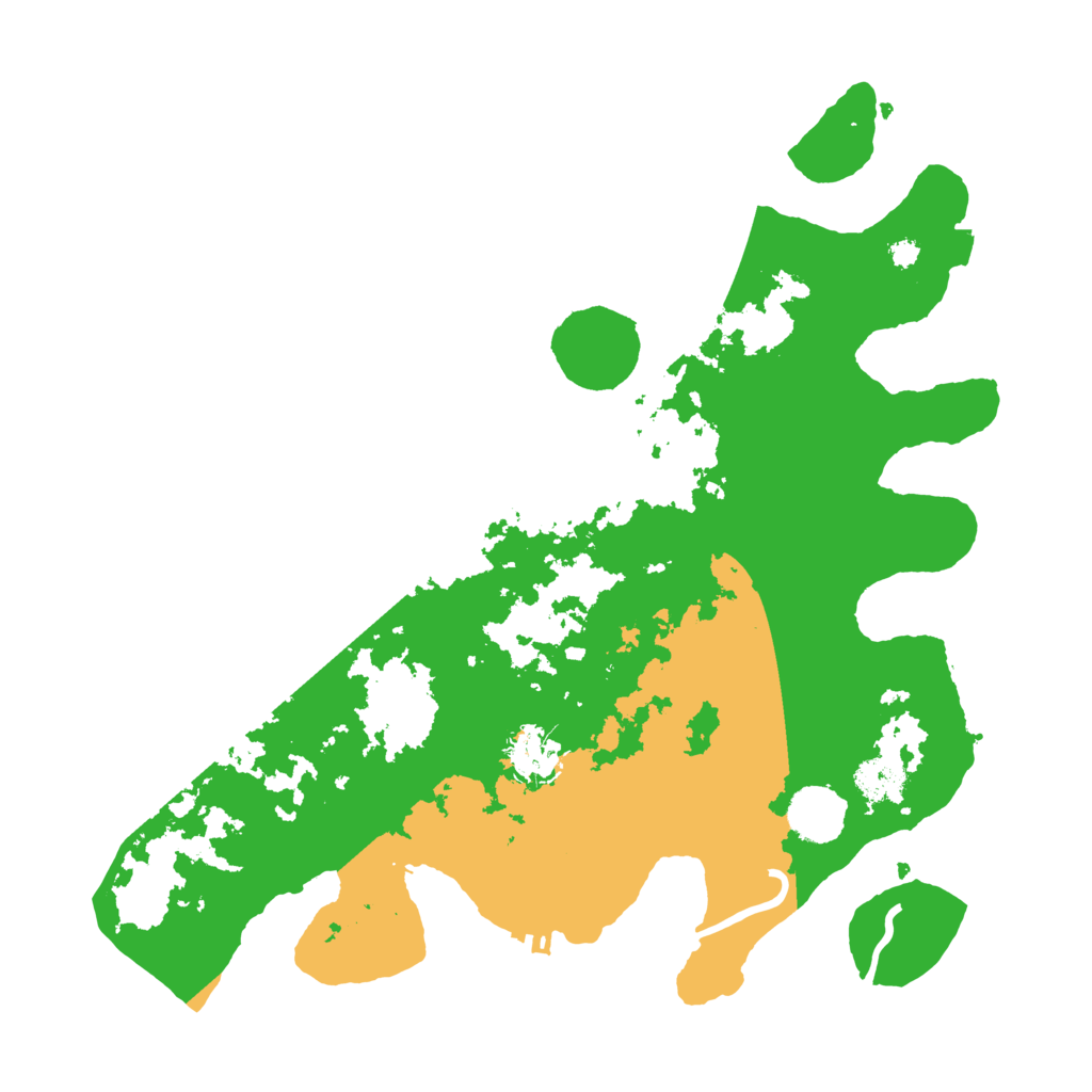 Biome Rust Map: Procedural Map, Size: 3500, Seed: 29605