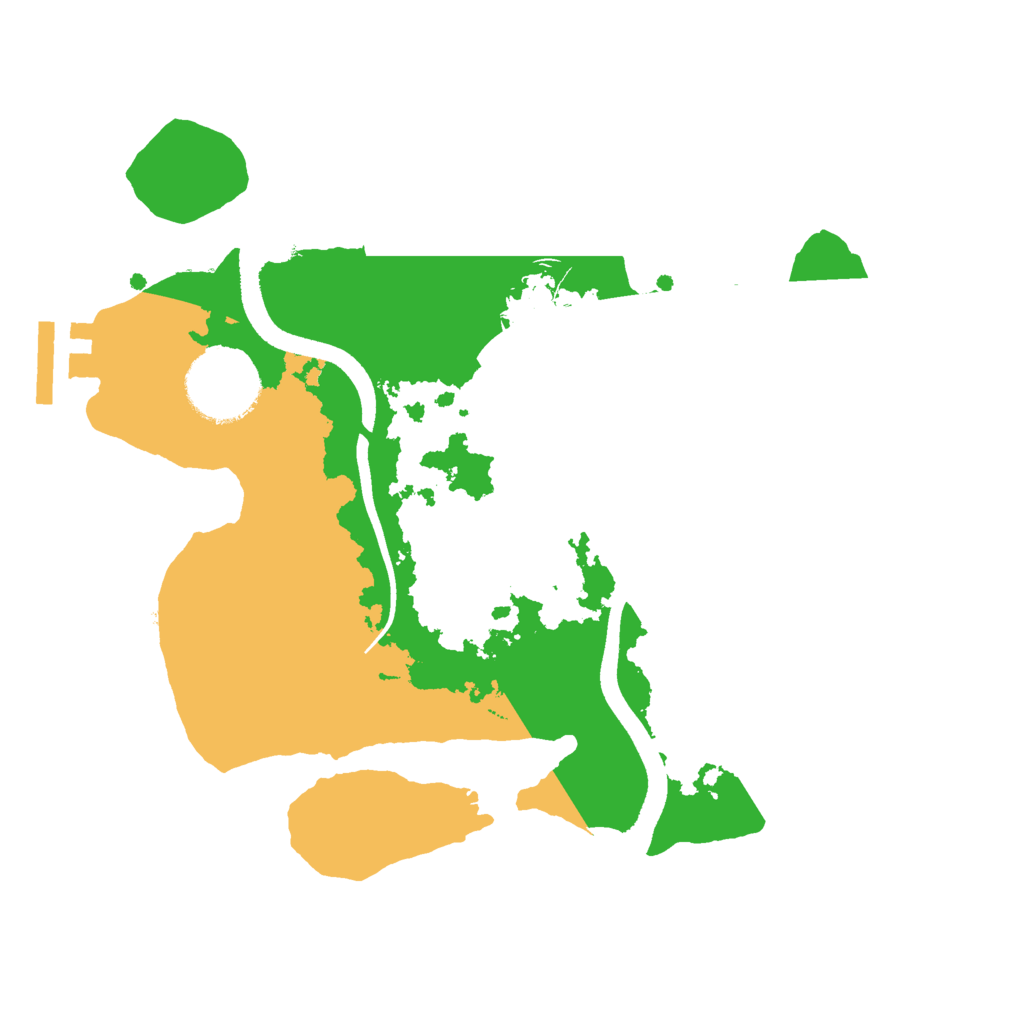 Biome Rust Map: Procedural Map, Size: 2500, Seed: 1676702176