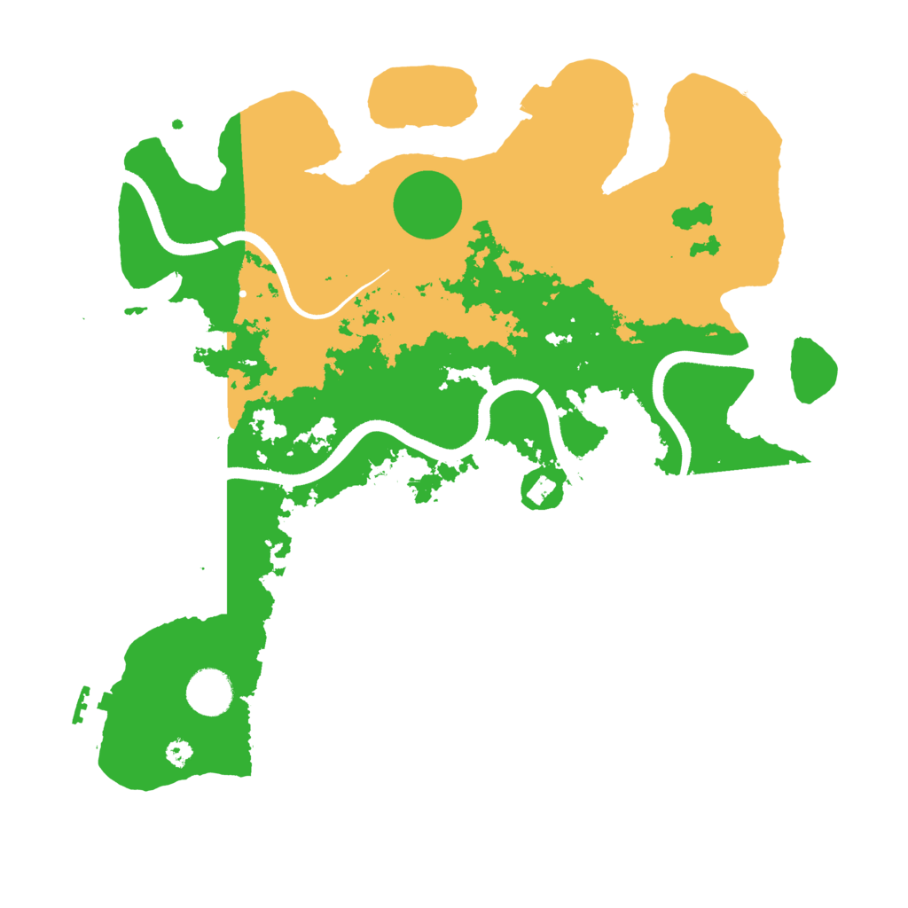 Biome Rust Map: Procedural Map, Size: 3500, Seed: 22864