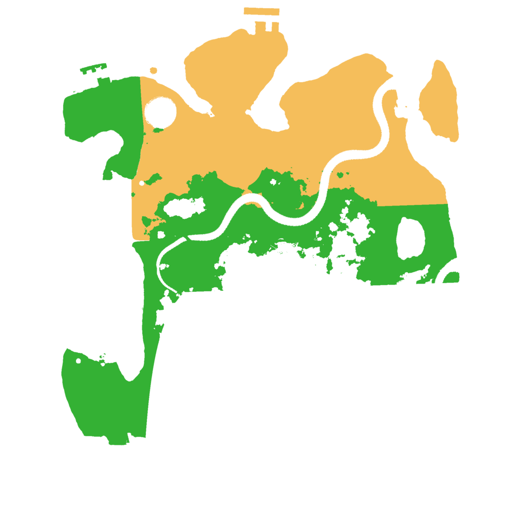 Biome Rust Map: Procedural Map, Size: 3000, Seed: 2081631270