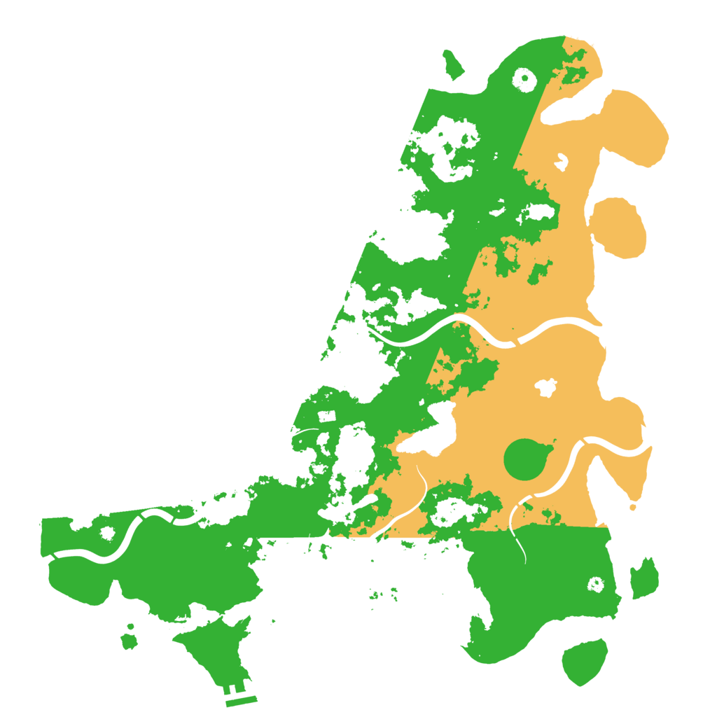 Biome Rust Map: Procedural Map, Size: 4500, Seed: 53463653