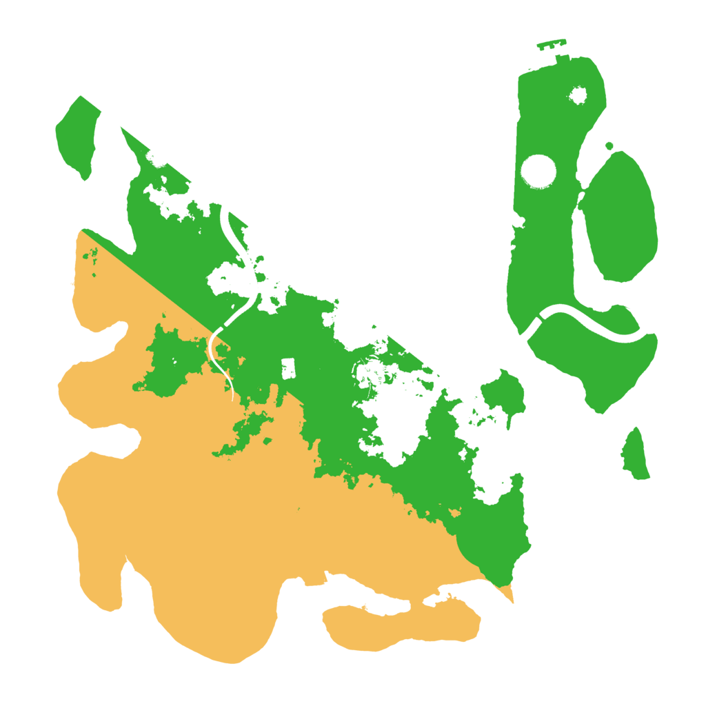 Biome Rust Map: Procedural Map, Size: 3650, Seed: 48778104