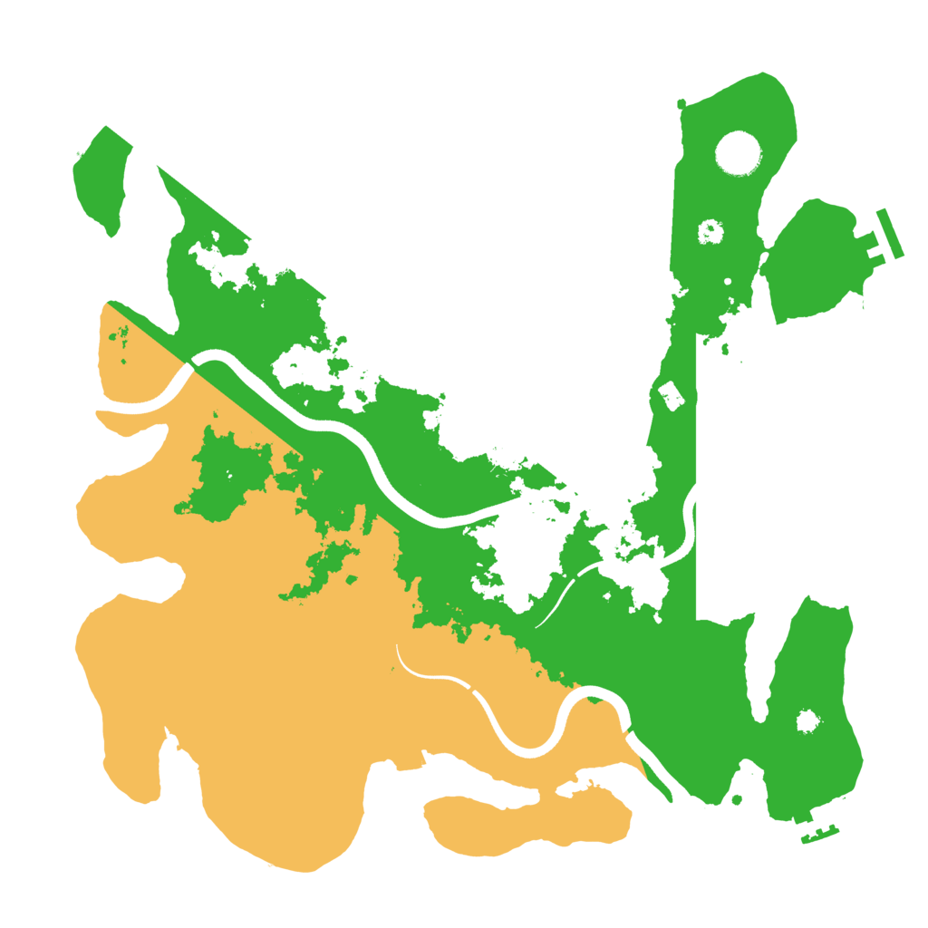 Biome Rust Map: Procedural Map, Size: 3650, Seed: 48778104