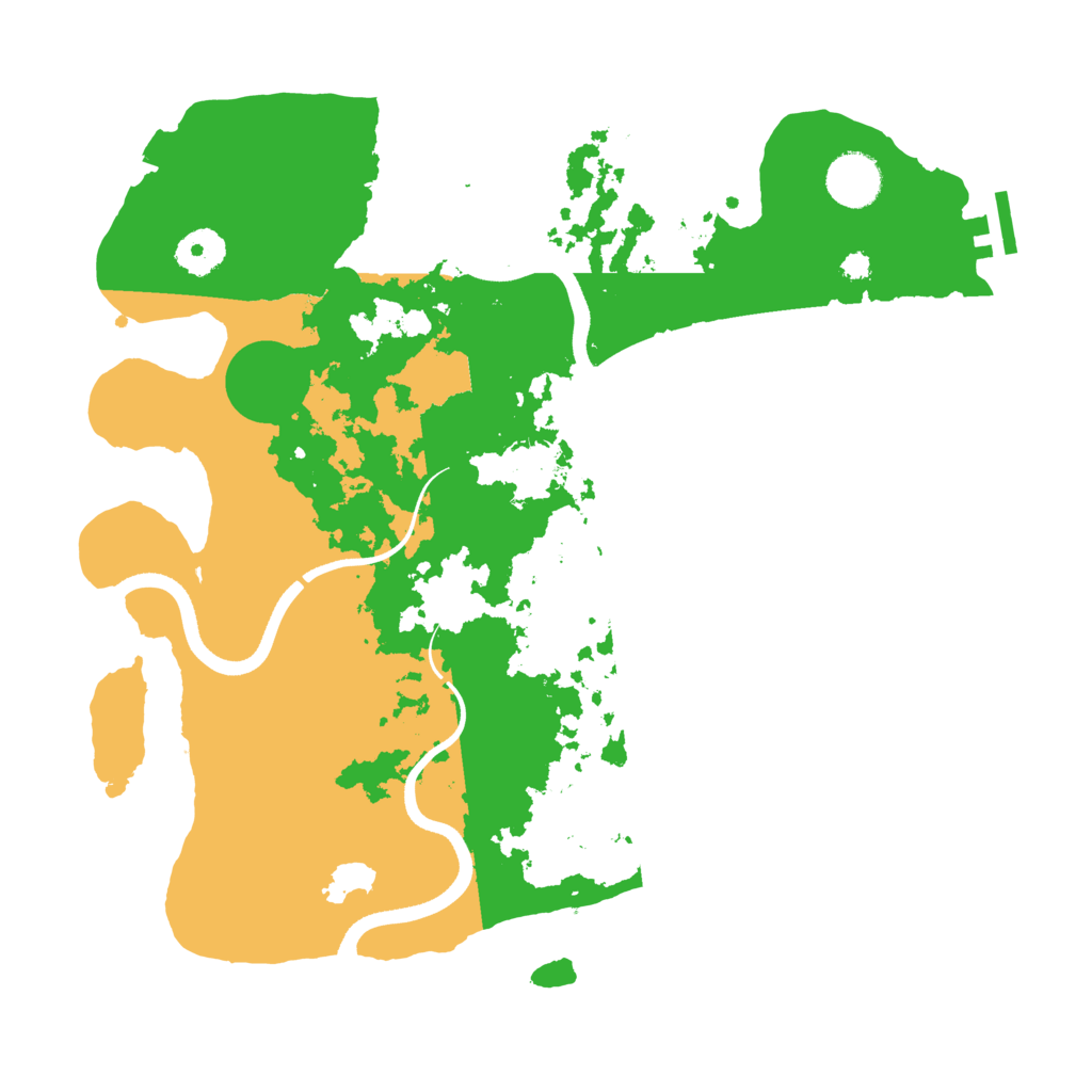 Biome Rust Map: Procedural Map, Size: 3500, Seed: 308531937