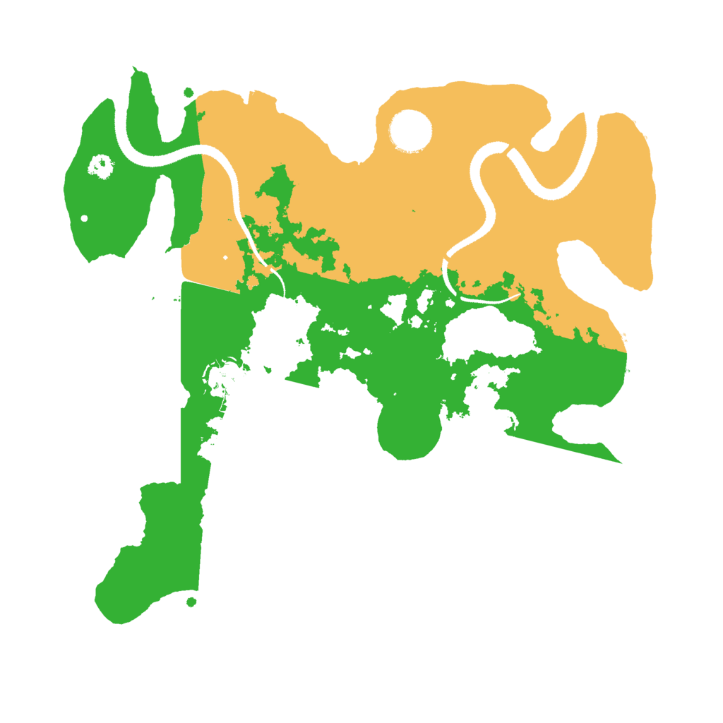Biome Rust Map: Procedural Map, Size: 3000, Seed: 9933