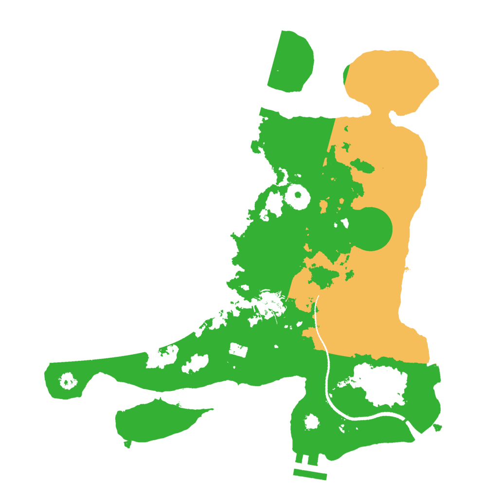 Biome Rust Map: Procedural Map, Size: 3000, Seed: 1678379706