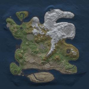 Thumbnail Rust Map: Procedural Map, Size: 3000, Seed: 12094, 11 Monuments