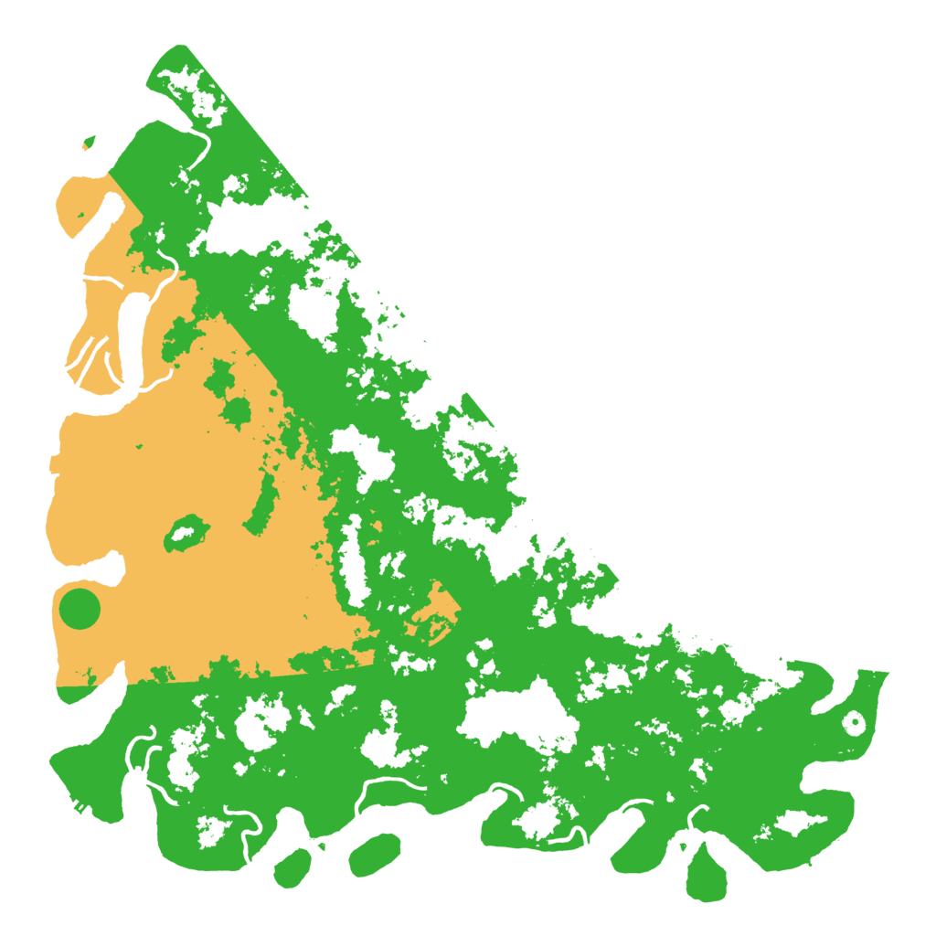 Biome Rust Map: Procedural Map, Size: 6000, Seed: 1665142766