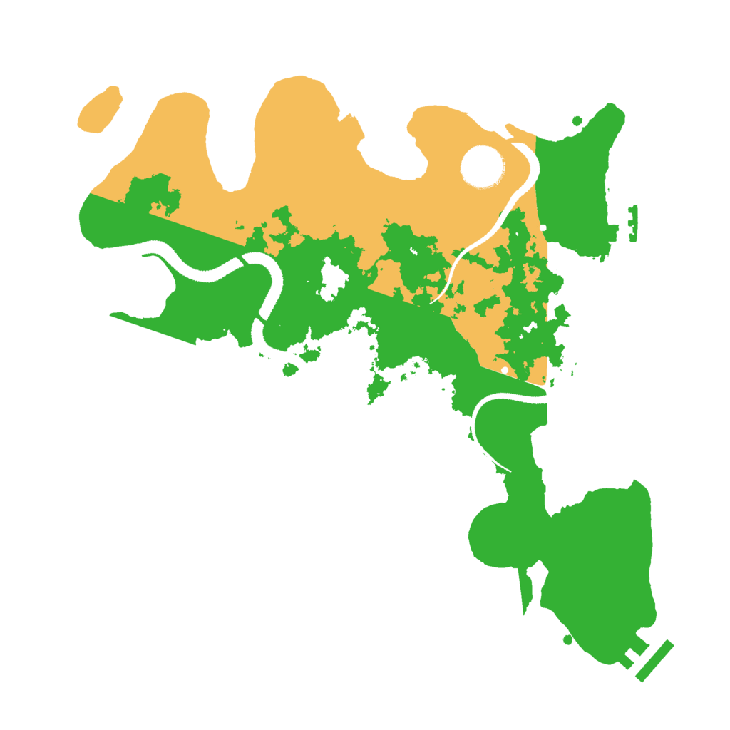 Biome Rust Map: Procedural Map, Size: 3000, Seed: 1316001182