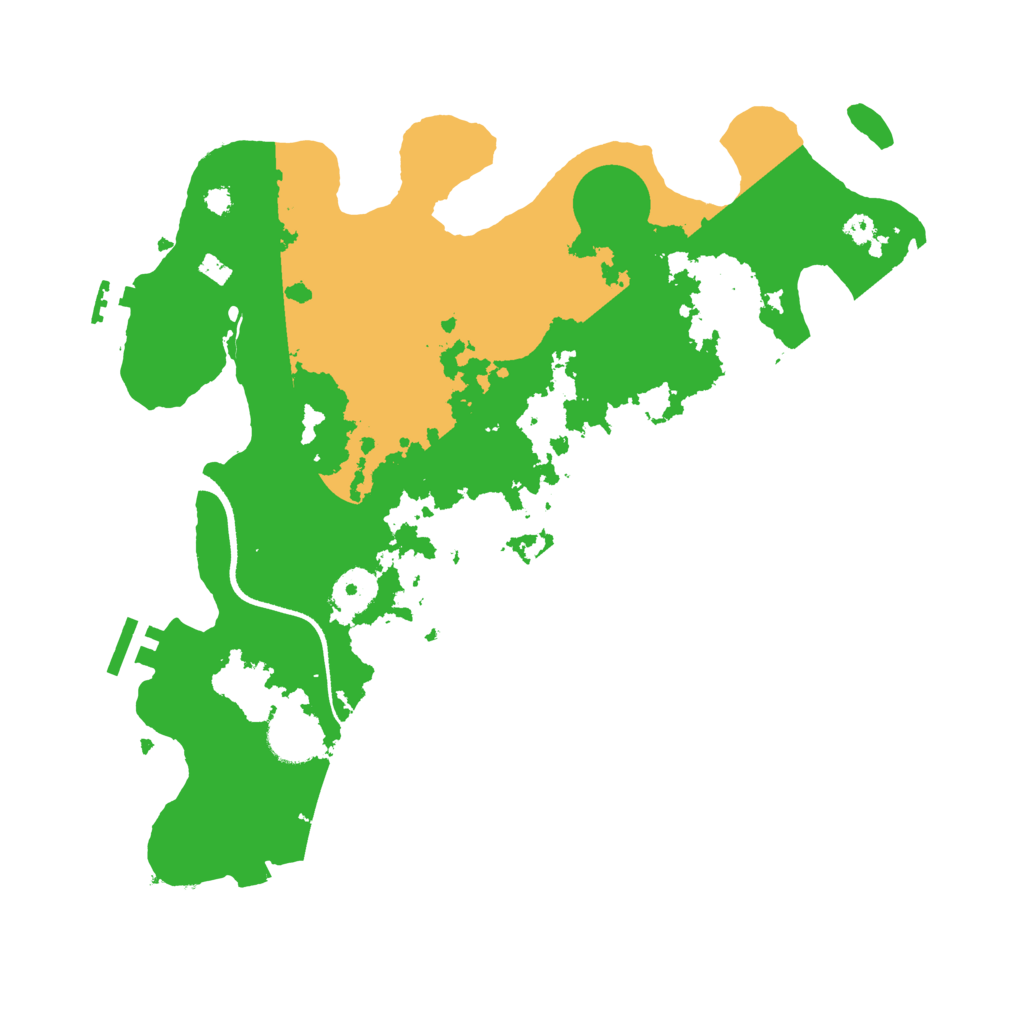Biome Rust Map: Procedural Map, Size: 3500, Seed: 886233595