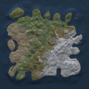 Thumbnail Rust Map: Procedural Map, Size: 3500, Seed: 218660605, 16 Monuments