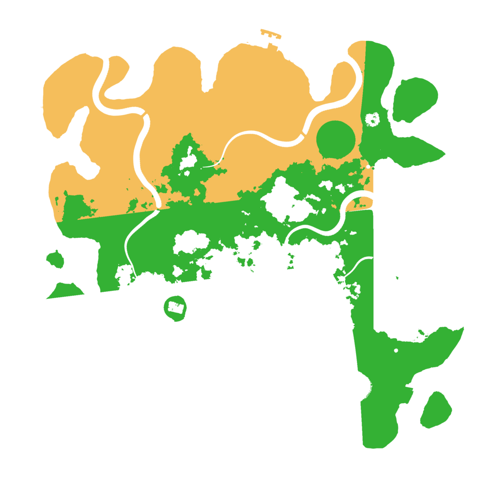 Biome Rust Map: Procedural Map, Size: 3500, Seed: 774949364