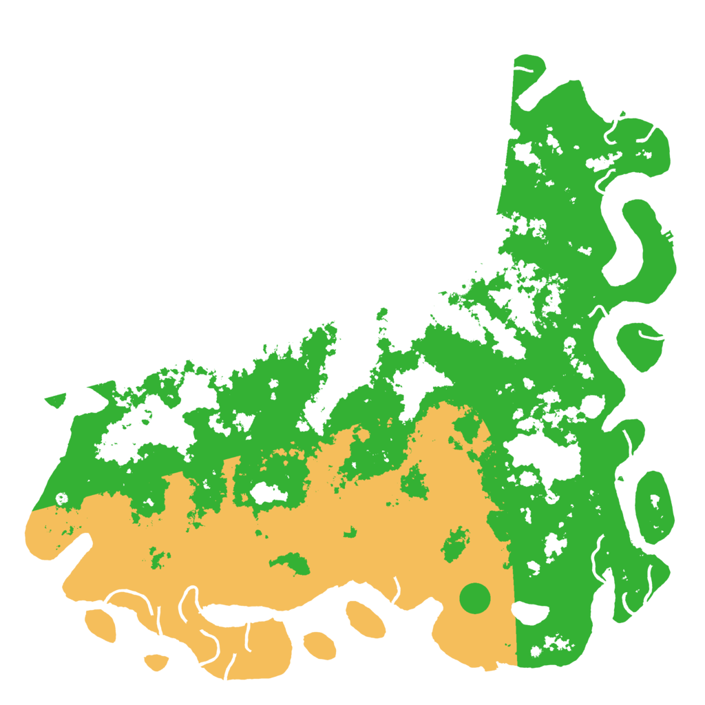 Biome Rust Map: Procedural Map, Size: 6000, Seed: 6738564