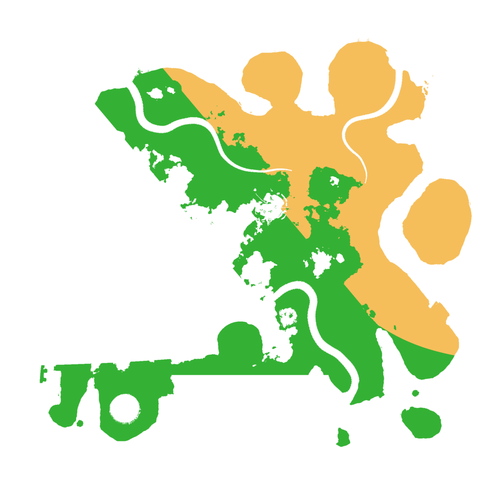 Biome Rust Map: Procedural Map, Size: 3000, Seed: 7082361