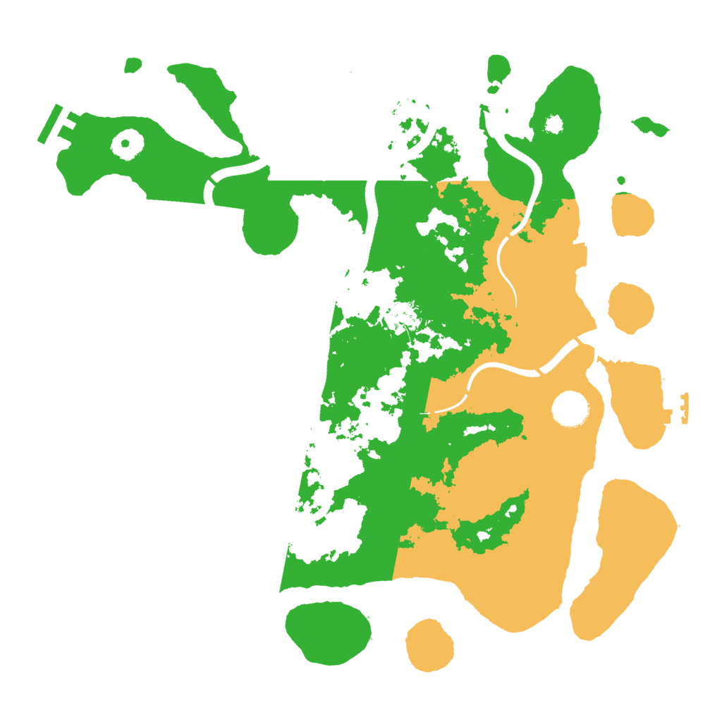 Biome Rust Map: Procedural Map, Size: 3500, Seed: 227804206