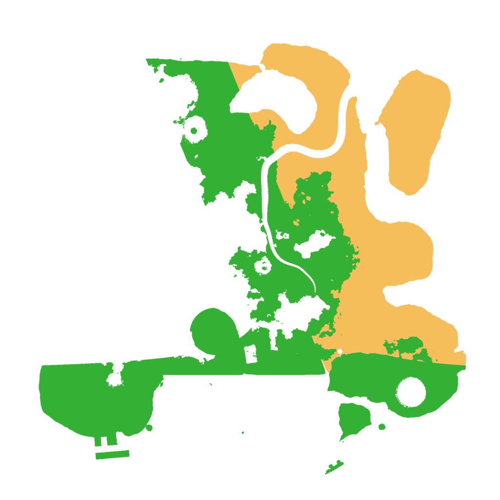 Biome Rust Map: Procedural Map, Size: 3000, Seed: 68919