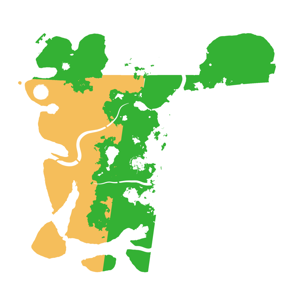 Biome Rust Map: Procedural Map, Size: 3500, Seed: 294388253