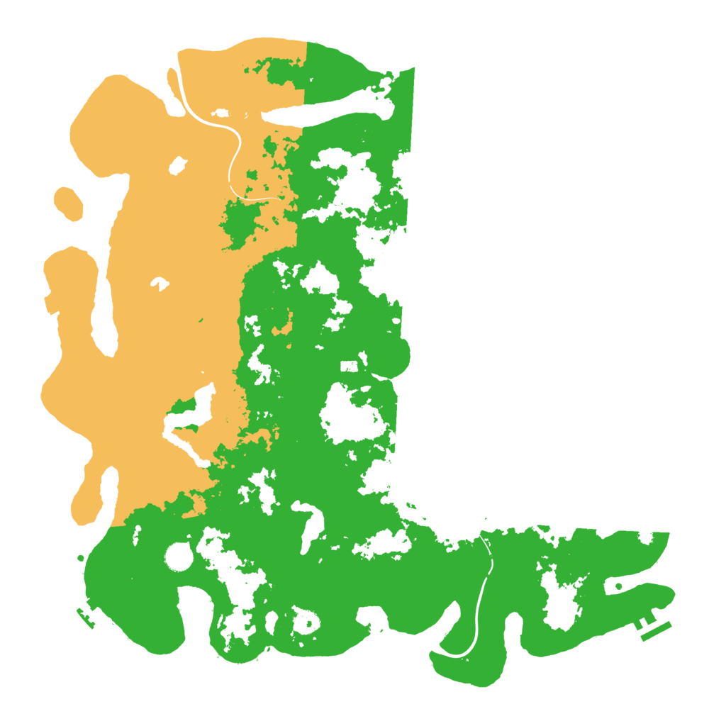 Biome Rust Map: Procedural Map, Size: 4500, Seed: 888855553
