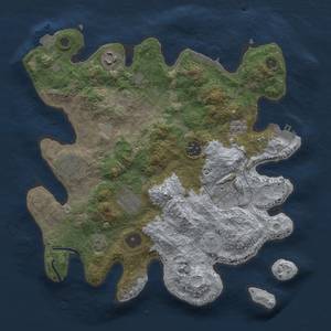 Thumbnail Rust Map: Procedural Map, Size: 3250, Seed: 720365106, 13 Monuments