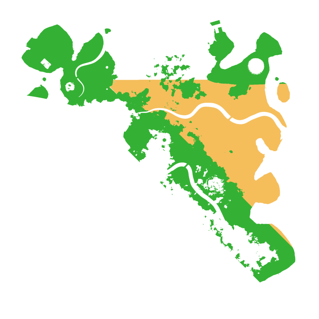 Biome Rust Map: Procedural Map, Size: 3500, Seed: 4319