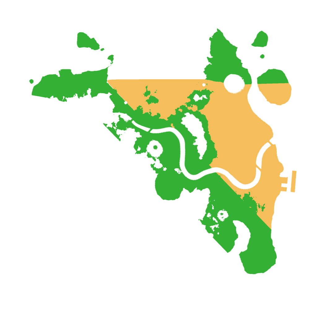 Biome Rust Map: Procedural Map, Size: 3000, Seed: 19598