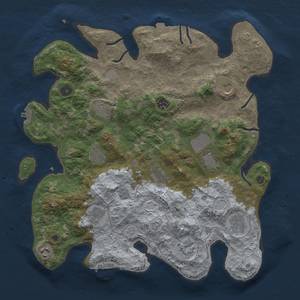 Thumbnail Rust Map: Procedural Map, Size: 4000, Seed: 70233265, 19 Monuments